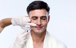 Facelift on a man