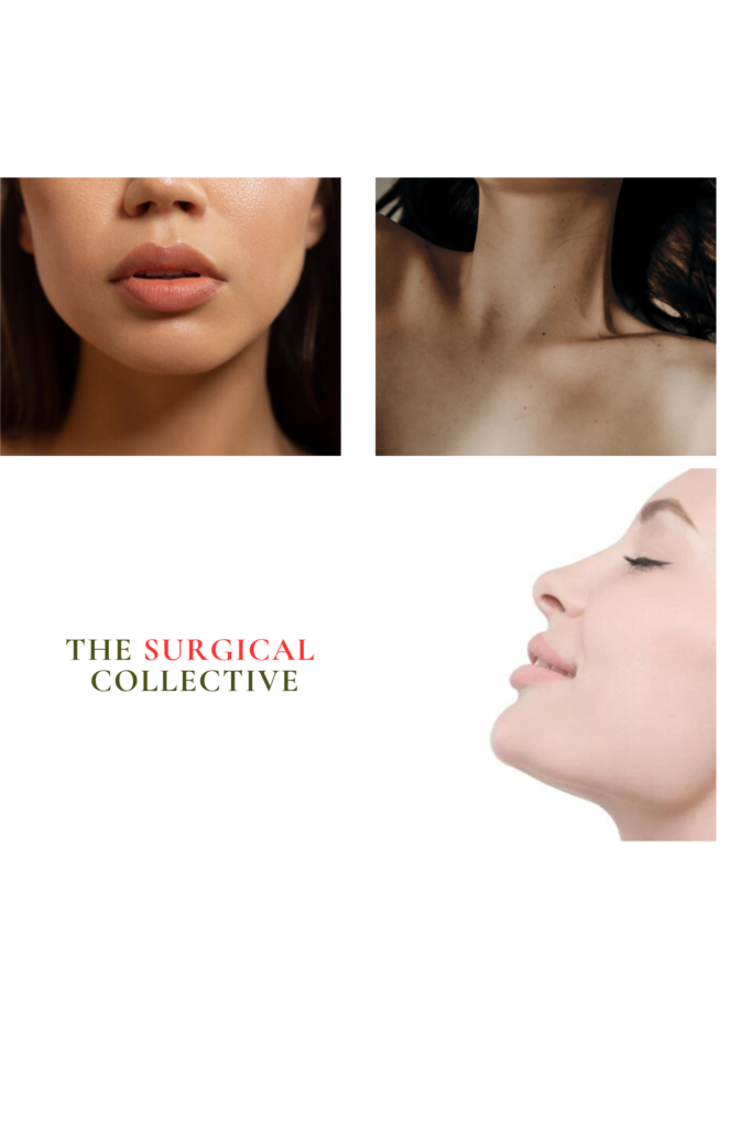 Picture of different parts of the body for plastic surgery